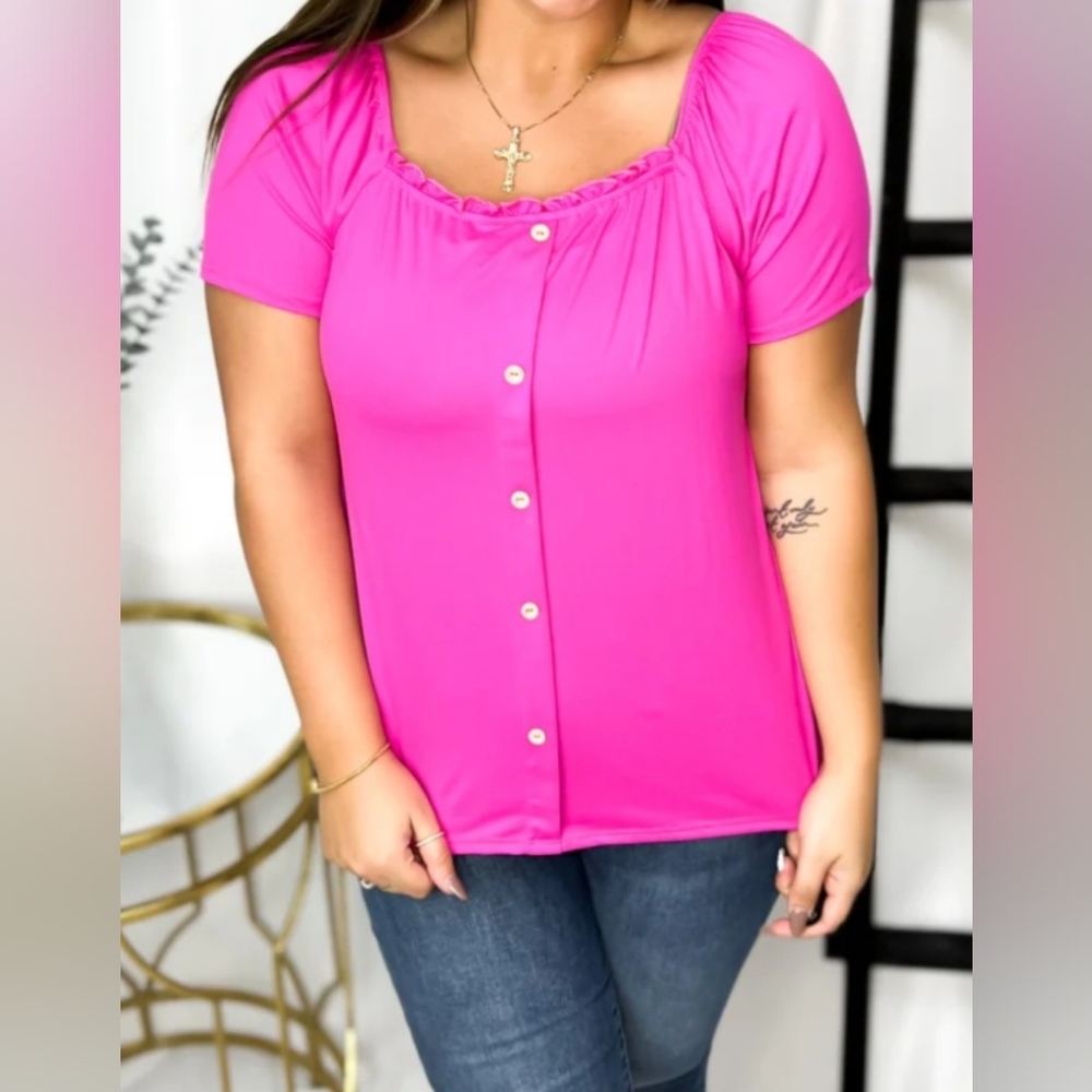 NWT White Birch brand hot pink blouse size 3x